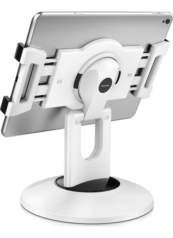 AboveTEK Retail Kiosk iPad Stand, 360° Rotating Commercial POS Tablet Stand, Fits 6