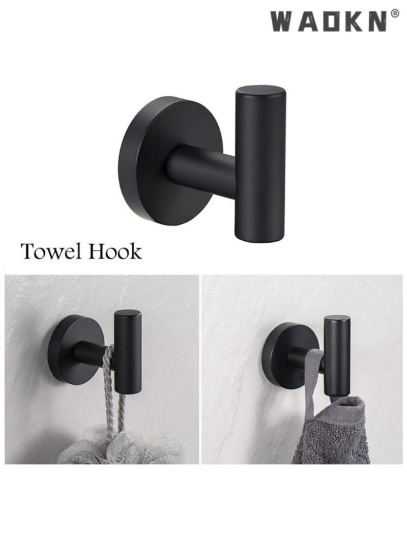 4 Pcs Bathroom Towel Rack Hardware,304 Stainless Steel Wall Mounted with 16