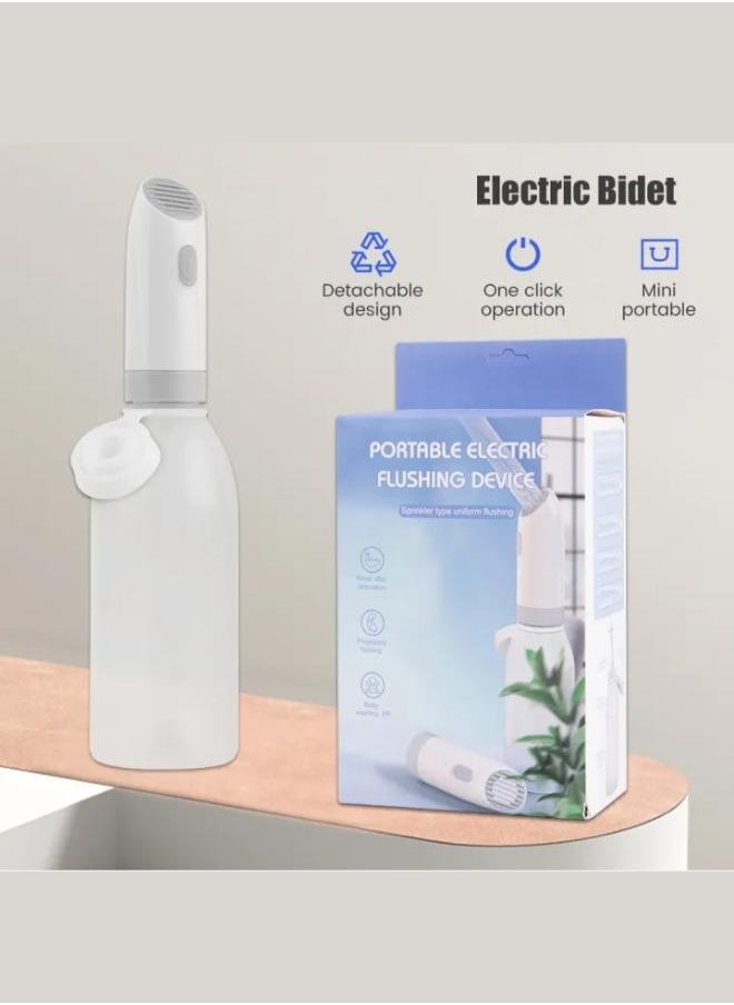 Portable Electric Bidet with 400ml water bottle- Premium Travel Shattaf, Handheld Sprayer for Personal Hygiene - Ideal for Home, Office & Outdoor Use