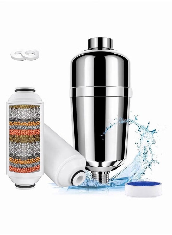 Shower Filter 15 Stage Shower Head Filter For Hard Water Showerhead Filter To Remove Chlorine And Fluoride