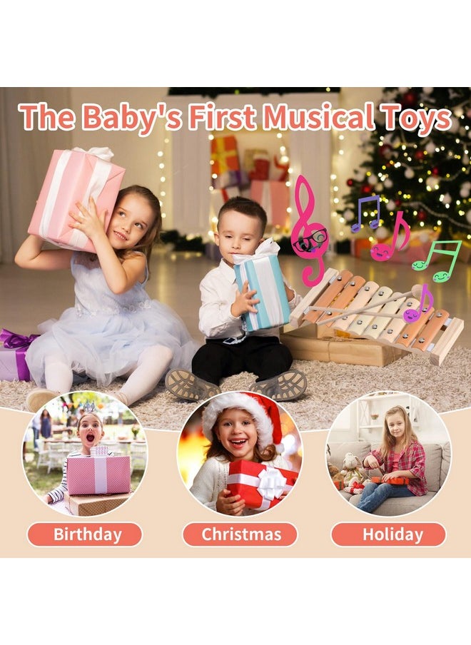 Xylophone, Baby Musical Instruments Montessori Musical Toys For Toddlers 1-3, Modern Boho Xylophone For Kids, Neutral Colors Percussion Instruments Set, Preschool Baby Musical Toys, Baby Gifts