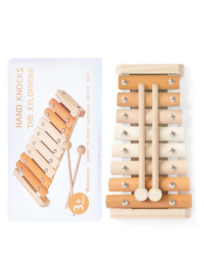 Xylophone, Baby Musical Instruments Montessori Musical Toys For Toddlers 1-3, Modern Boho Xylophone For Kids, Neutral Colors Percussion Instruments Set, Preschool Baby Musical Toys, Baby Gifts