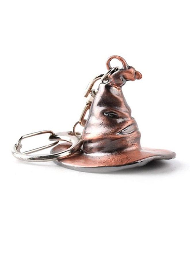 Classic Alloy Magic Hat Key Chains Rings Car Pendants Children Toys Rose Gold/Silver