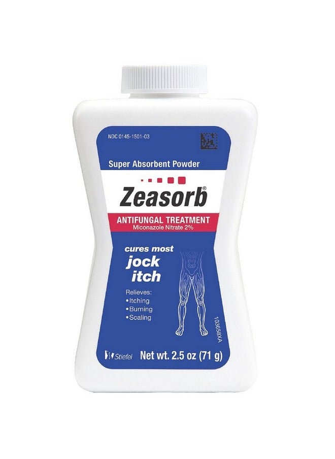 -Af Super Absorbent Antifungal Treatment Powder For Jock Itch 2.5 Oz (Pack Of 2)