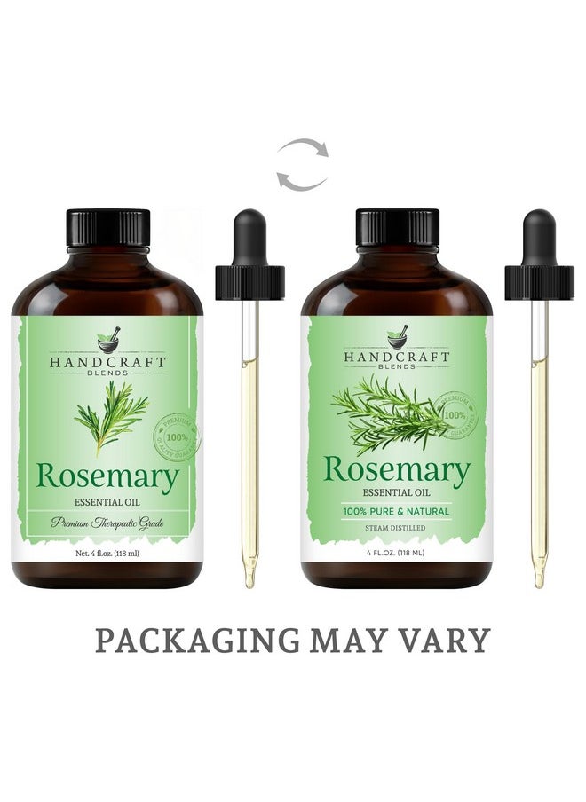 Rosemary Essential Oil - Huge 4 Fl Oz - 100% Pure And Natural - Premium Grade Essential Oil For Diffuser And Aromatherapy