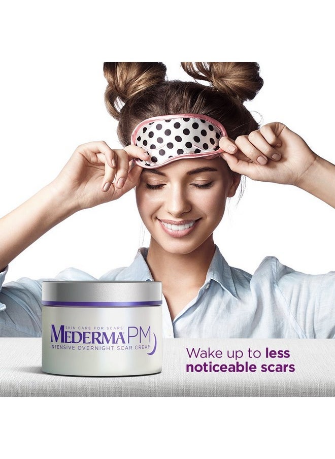 Pm Intensive Overnight Scar Cream - Works With Skin'S Nighttime Regenerative Activity - Once-Nightly Application Is Clinically Shown To Make Scars Smaller & Less Visible - 1 Ounce, Beige (302591302106)