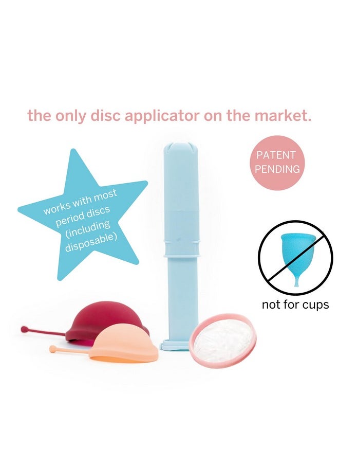 Pixie Menstrual Disc Applicator - Inserts Like A Tampon - Every Woman Can Now Use Period Discs - Perfect For Long Nails - Self Sterilizer Tpe Properties - Travel Case - Not For Menstrual Cups