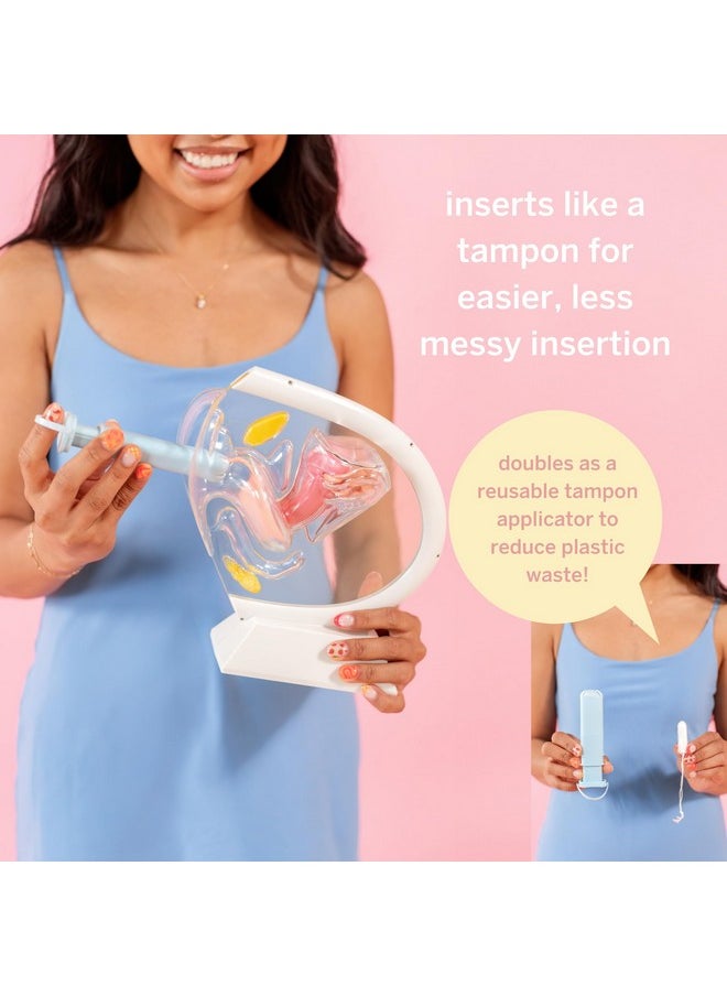 Pixie Menstrual Disc Applicator - Inserts Like A Tampon - Every Woman Can Now Use Period Discs - Perfect For Long Nails - Self Sterilizer Tpe Properties - Travel Case - Not For Menstrual Cups