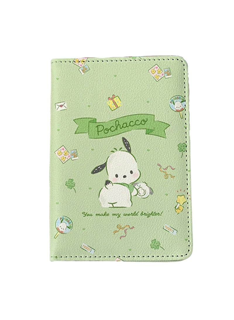 Light Green Passport Holder Wallet Passport Holder, Multi-Function Girls And Boys Card Holder Pu Leather Travel Document Holder, Travel Accessories