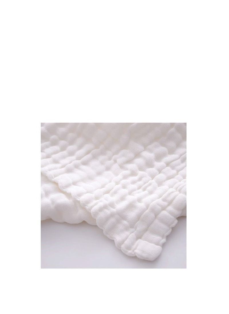 Organic six layered Muslin Bath Towel White
