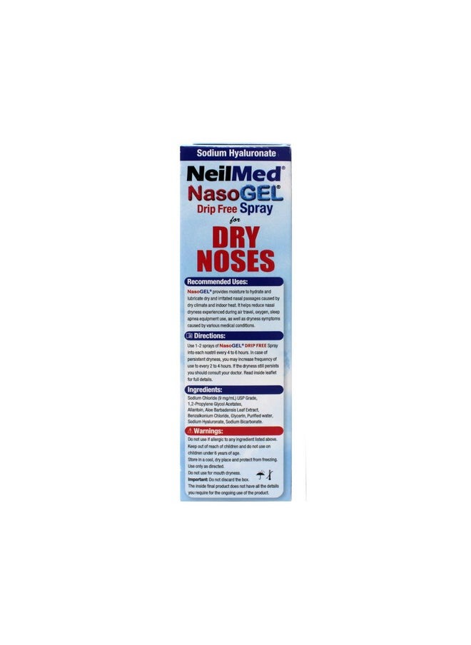 Nasogel Drip Free Gel Spray, 1 Fl Oz (Pack Of 3)