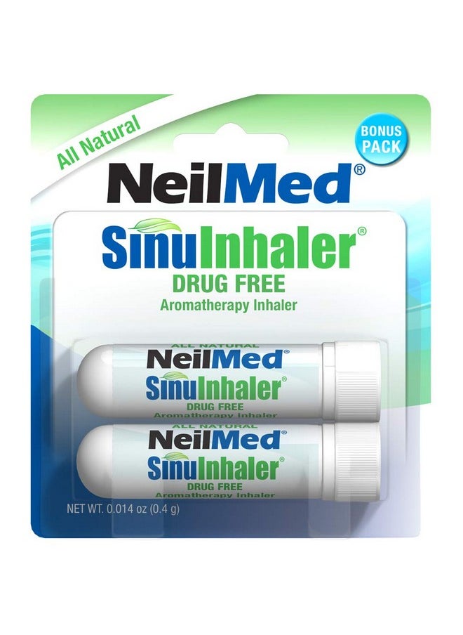 Sinuinhaler Natural Non Medicated Aromatherapy Inhaler (Bonus Pack) 2 Count (Pack Of 1)