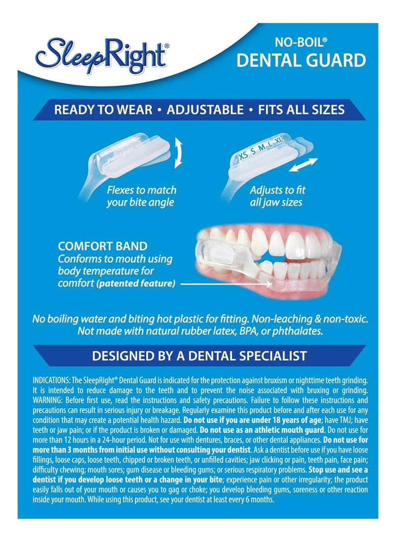 SleepRight Select-Comfort Dental Guard (New Version) - Sleeping Teeth Guard – Mouth Guard to Prevent Teeth Grinding