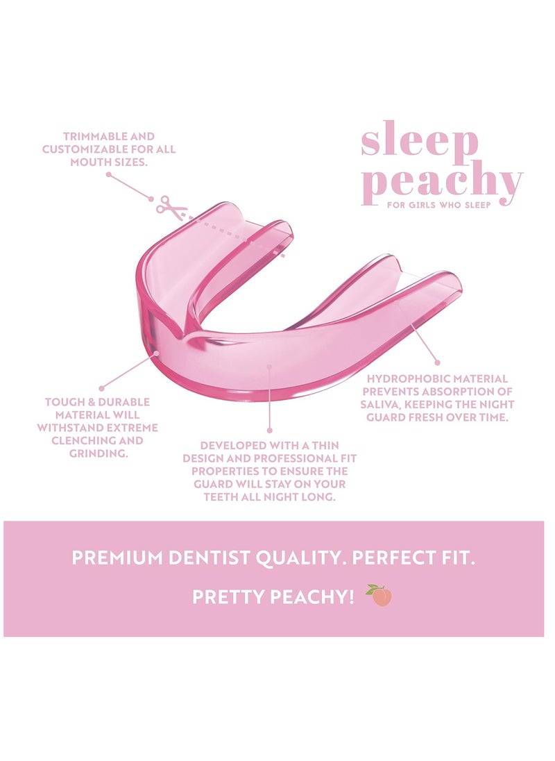 Sleep Peachy Night Guard for Women - Pack of 2 Mouth Guard for Teeth Grinding, Clenching and Bruxism (Pink)