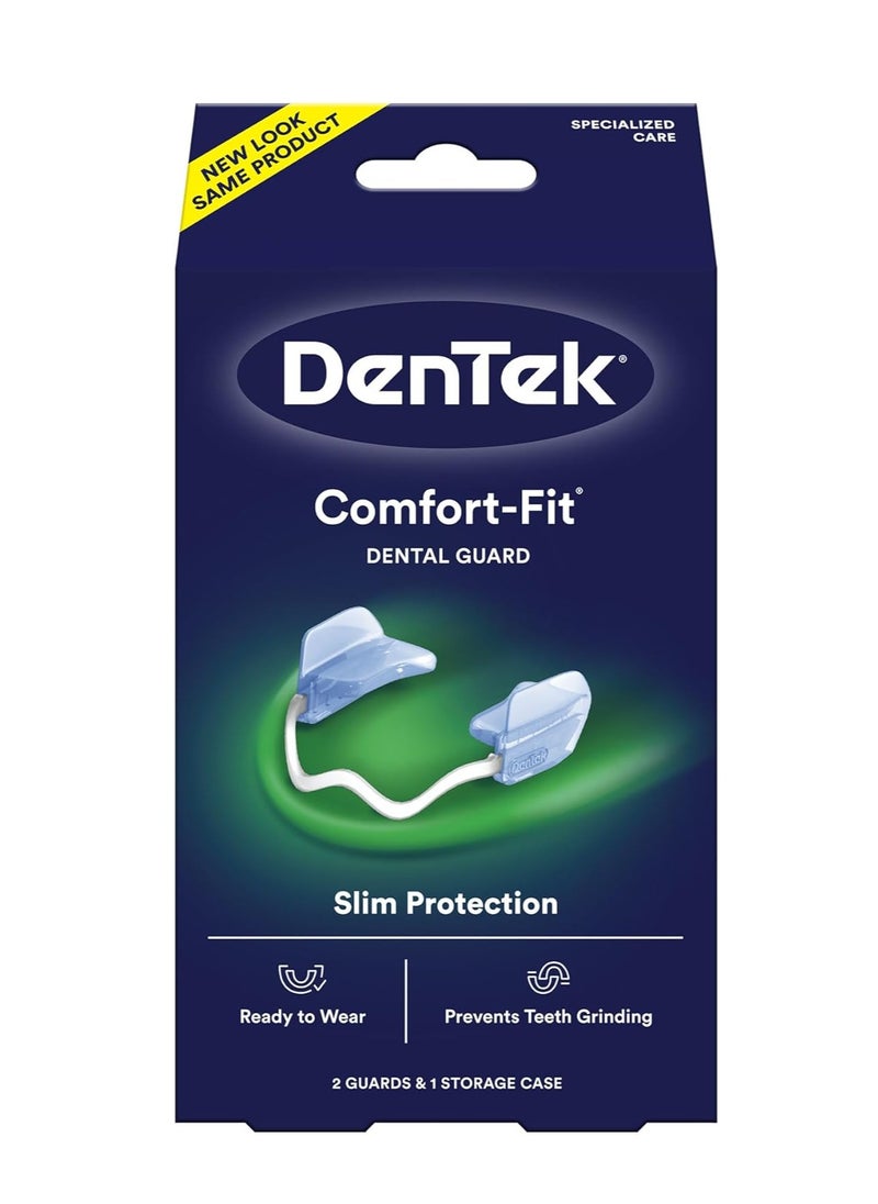 DenTek Comfort-Fit Dental Guard For Nighttime Teeth Grinding, Comfort-Fit Guard, 2 count(Pack of 1)