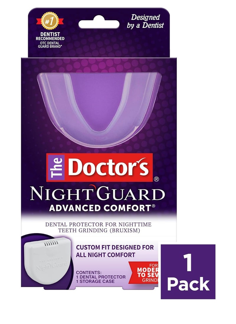 The Doctor's NightGuard, Mouth Guard for Grinding Teeth, Dental Guard for Bruxism, Night Guard for Teeth, 1 Pack