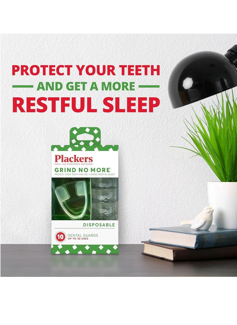 Plackers Grind No More Night Guard, Nighttime Protection for Teeth, BPA Free, Sleep Well, Ready to Wear, Disposable, One Size Fits All, 16 Count