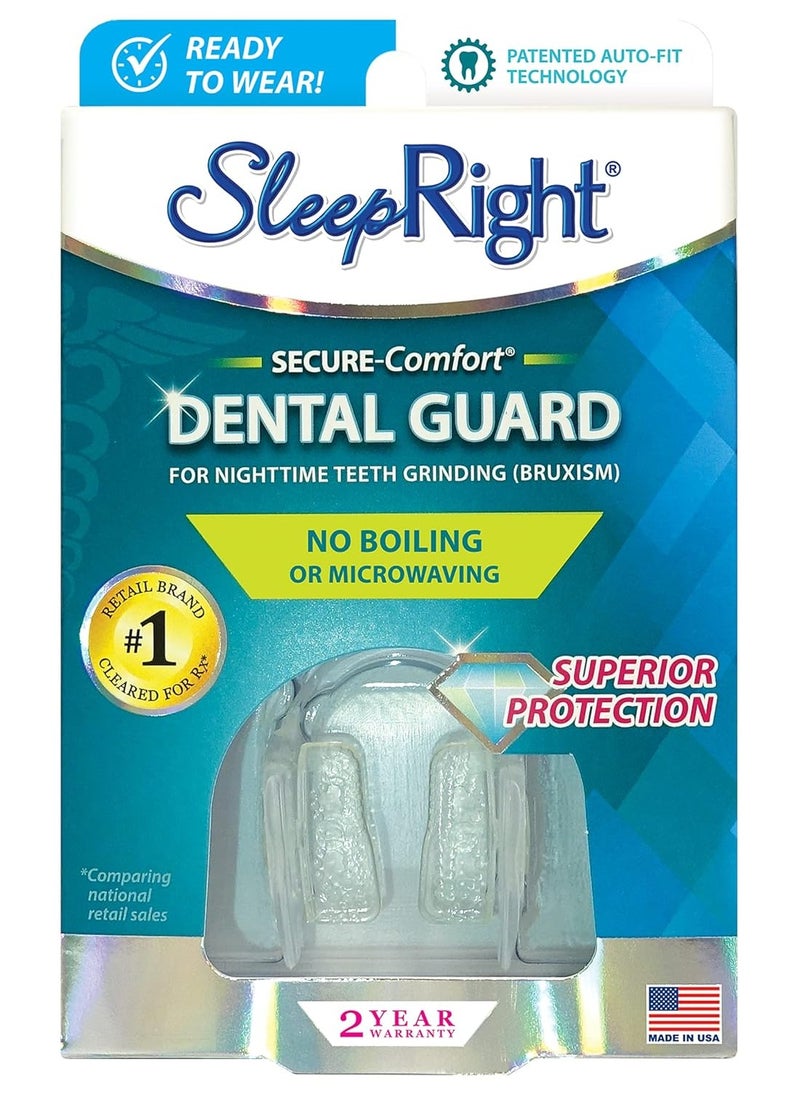 SleepRight Secure-Comfort Dental Guard Mouth Guard To Prevent Teeth Grinding SleepRight No Boil Dental Guard