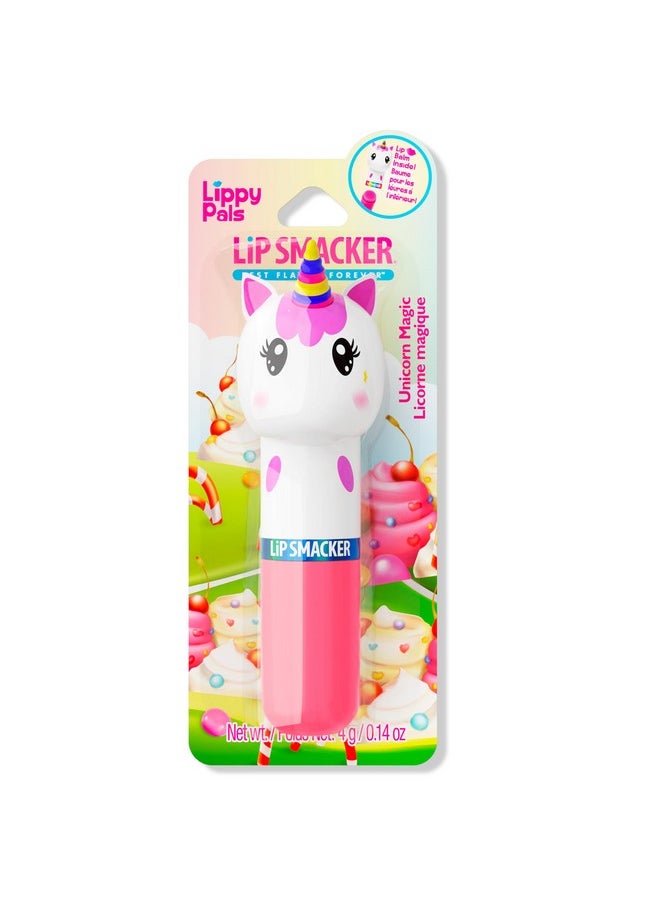 Lippy Pals Unicorn, Flavored Moisturizing & Smoothing Soft Shine Lip Balm, Hydrating & Protecting Fun Tasty Flavors, Cruelty-Free & Vegan - Unicorn Magic