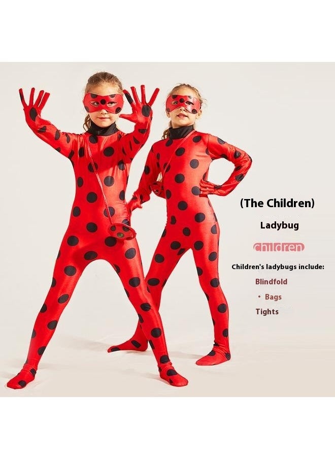 Miraculous Printed Ladybug Themed Party Fancy Dress Cosplay Costume For Kids，Designs Kids Miraculous Ladybug Costume