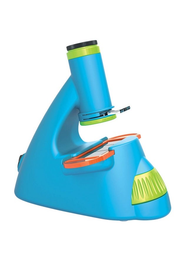 Kids First Big & Fun Microscope Science Experiment Kit | Easy-To-Use Kids Microscope | Ages 4-6 | Stem Experiment Guide And Full-Color User Manual | 72 Images | Extra-Wide Eyepiec With Light-Up Stage