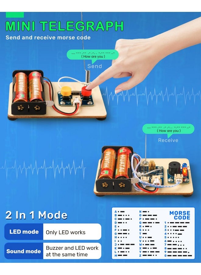 5 Set Stem Science Kits For Kids Age 5-7 8-12, Wooden Building Stem Projects, 3D Puzzles, Experiment Crafts Model, Toys For Ages 8-13, Gifts For Boys And Girls 6 7 8 9 10 11 12 13 Years Old