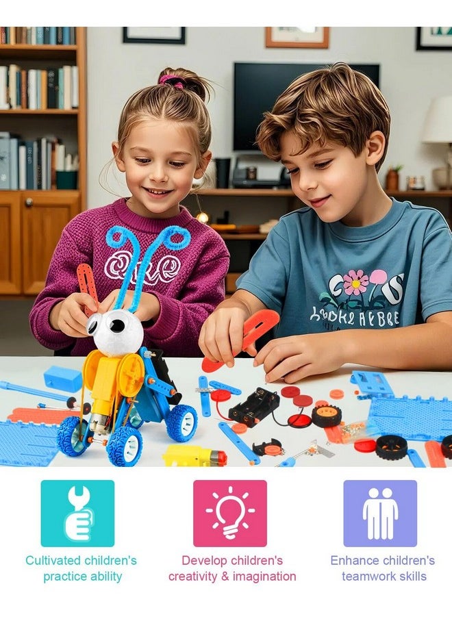 Stem Kits For Kids Age 5-7 8-10, 6 Set Robot Building Toys For Ages 8-13, Science Activities Engineering Crafts Projects 6-8 8-12, Birthday Gifts For Boys Girls 6 7 8 9 10 11 12 13 Year Old