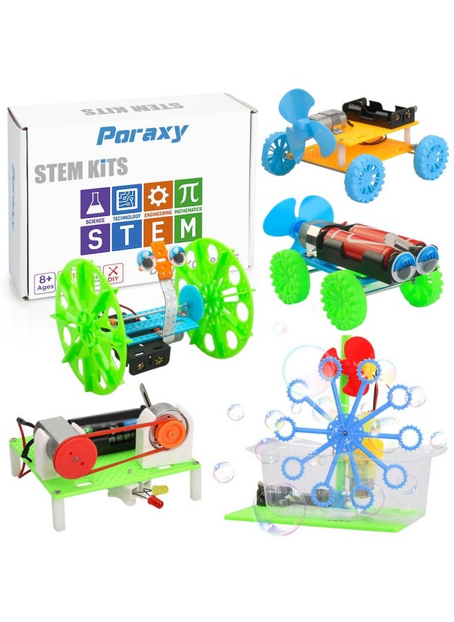 5 Set Stem Science Kits For Kids Ages 8-12, Robotics Model Car, Toys For Ages 8-13, Building Engineering Experiment Projects, Birthday Gifts For Boys Girls 6 7 8 9 10 11 12 13 Year Old