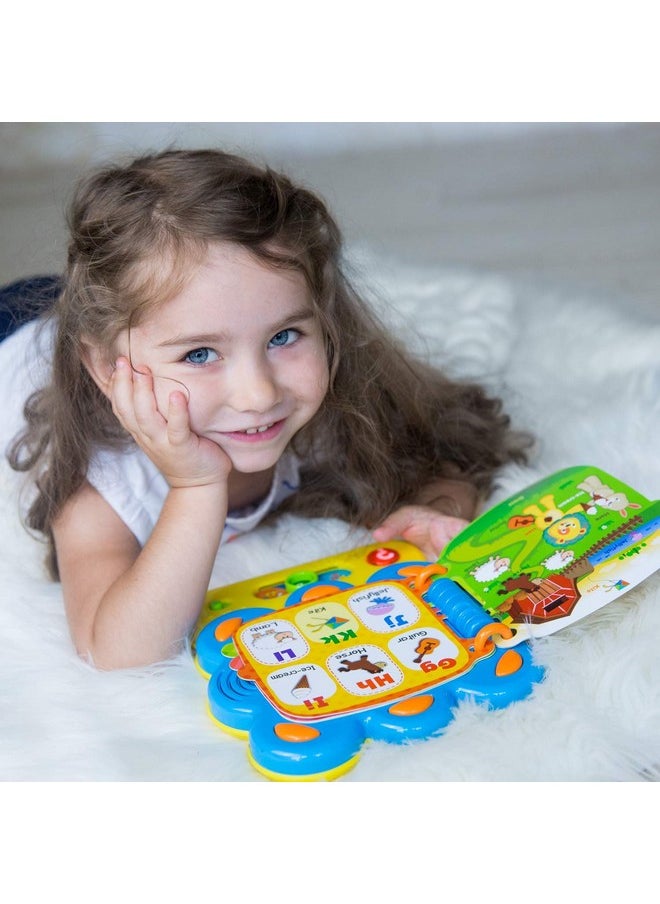 Words And Abc Learning For Toddlers 1-3 Years Old With Chapa The Lion Alphabet Book - Interactive Sound Book With Melodies, Fun Sounds & Light For Early Education And Development