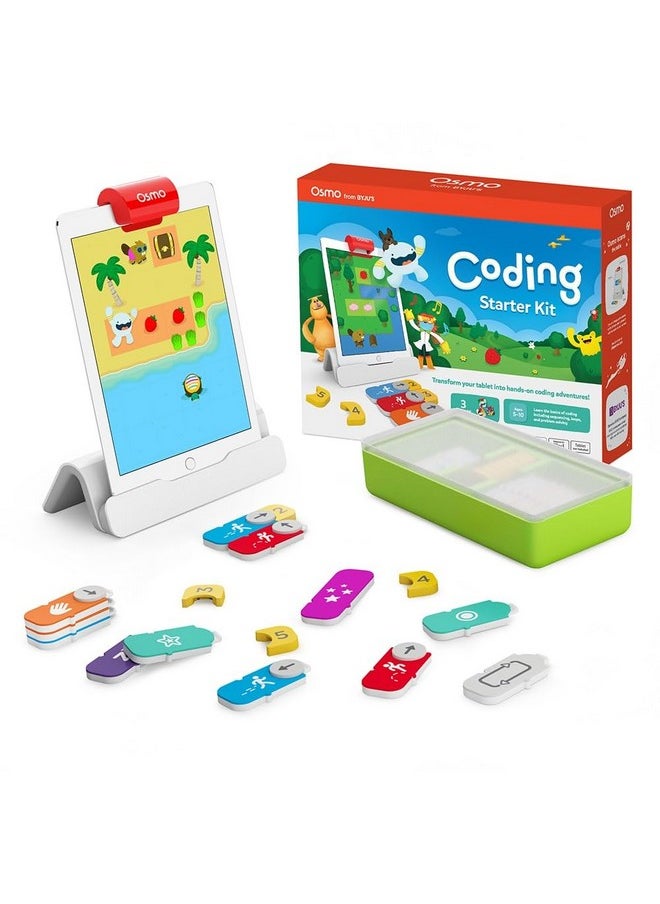 - Coding Starter Kit For Iphone & Ipad-3 Educational Learning Games-Ages 5-10+ Learn To Code, Basics Puzzles-Stem Toy-Logic, Fundamentals(Osmo Ipad/Iphone Base Included)