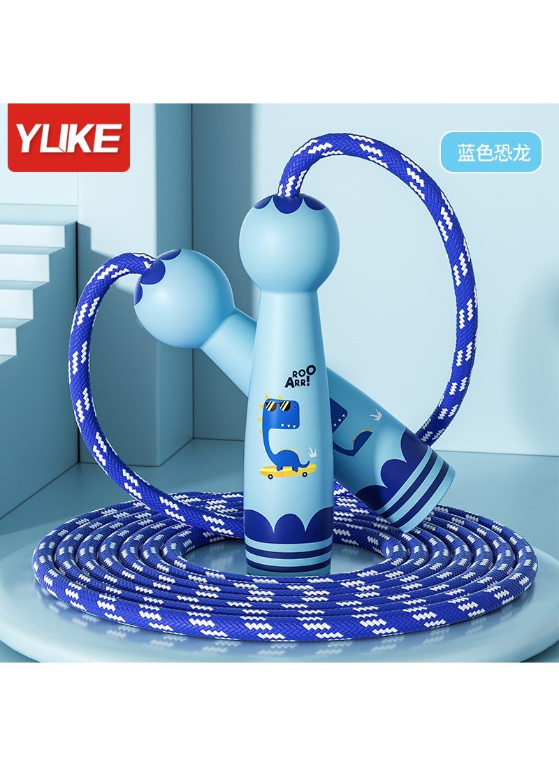 Wooden Handle Kids Jump Rope Blue dinosaur_pp handle/rope length 2.6m