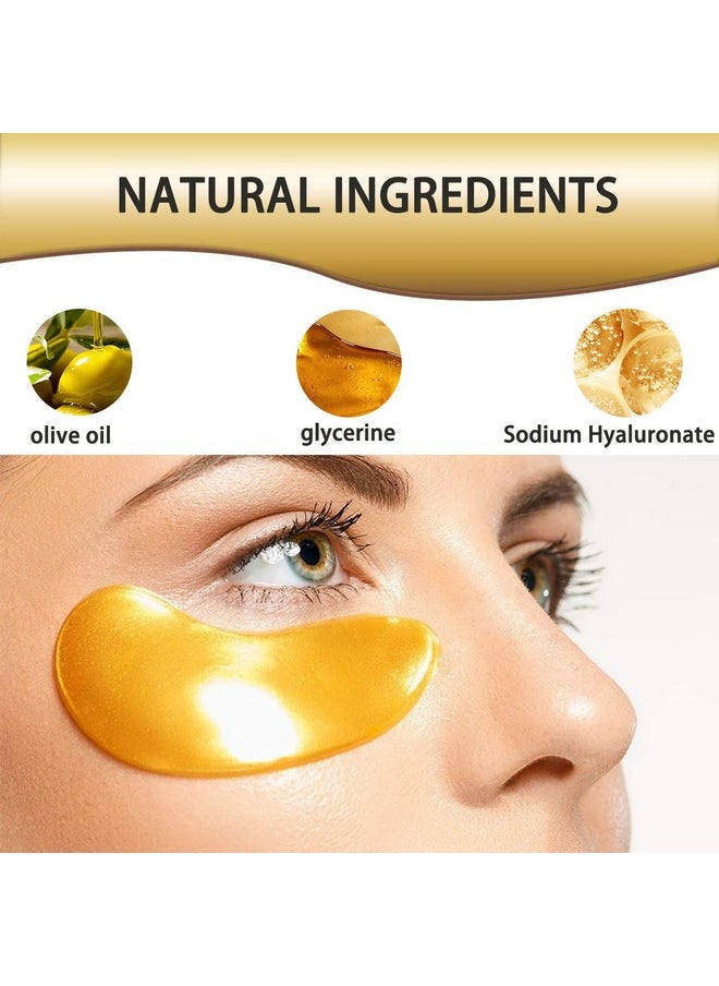 30 Pairs 24K Gold Eye Mask, Eye Patches For Puffy Eyes And Dark Circles, Under Eye Mask Patches Skincare, For Women Men