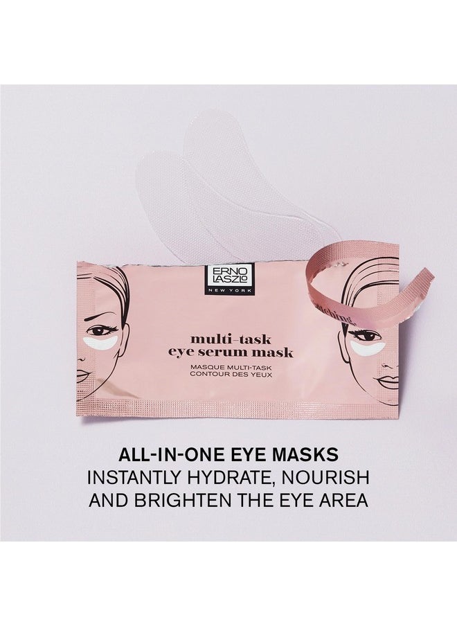 Multi-Task Serum Eye Mask, Hydrate And Nourish, Under-Eye Patches To Help Improve Puffiness, Fine Lines And Dark Circles, Set Of 6 Masks, 0.15 Fl Oz Each