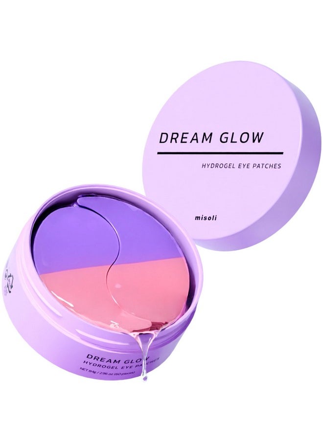 Dream Glow Under Eye Patches | Anti-Aging Eye Treatment Gel Masks With Vegan Collagen & Bakuchiol | Under Eye Masks For Dark Circles And Puffiness, Under Eye Bags, Wrinkle Care, Men And Women