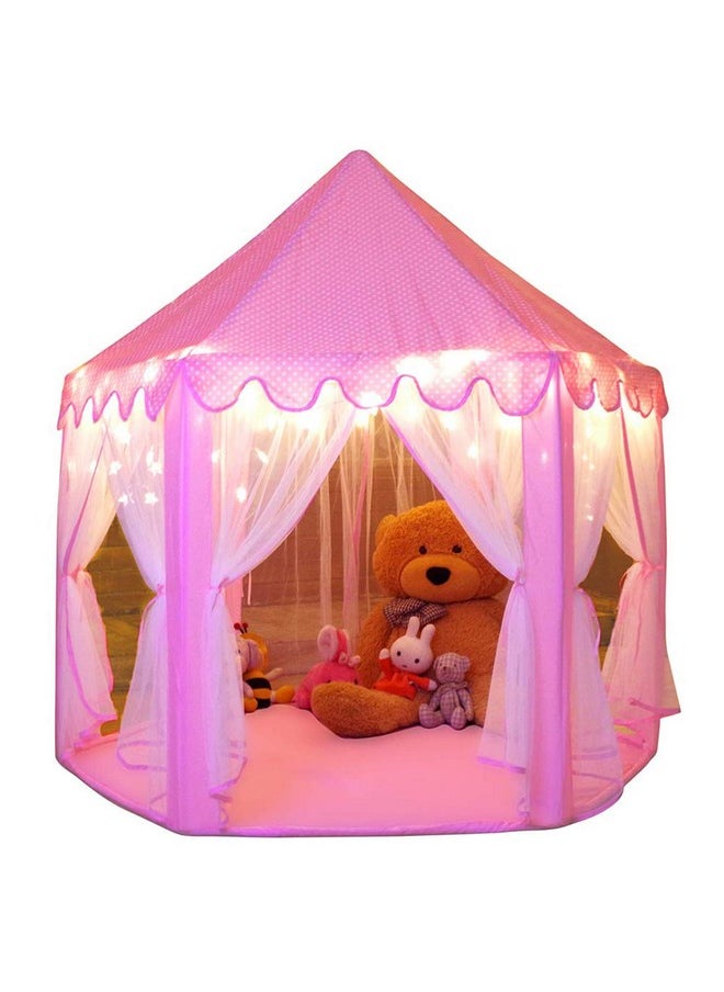 Princess Tent Girls Large Playhouse Kids Castle Play Tent With Star Lights Toy For Children Indoor And Outdoor Games, 55'' X 53'' (Dxh)