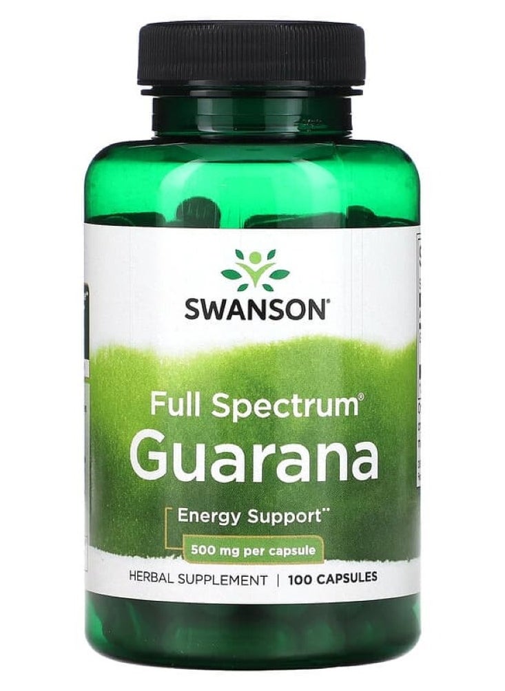 Full Spectrum Guarana 500 mg 100 Caps