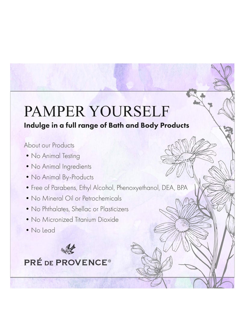 Pre de Provence Artisanal Soap Bar, Enriched with Organic Shea Butter, Natural French Skincare, Quad Milled for Rich Smooth Lather, Sandalwood, 8.8 Ounce