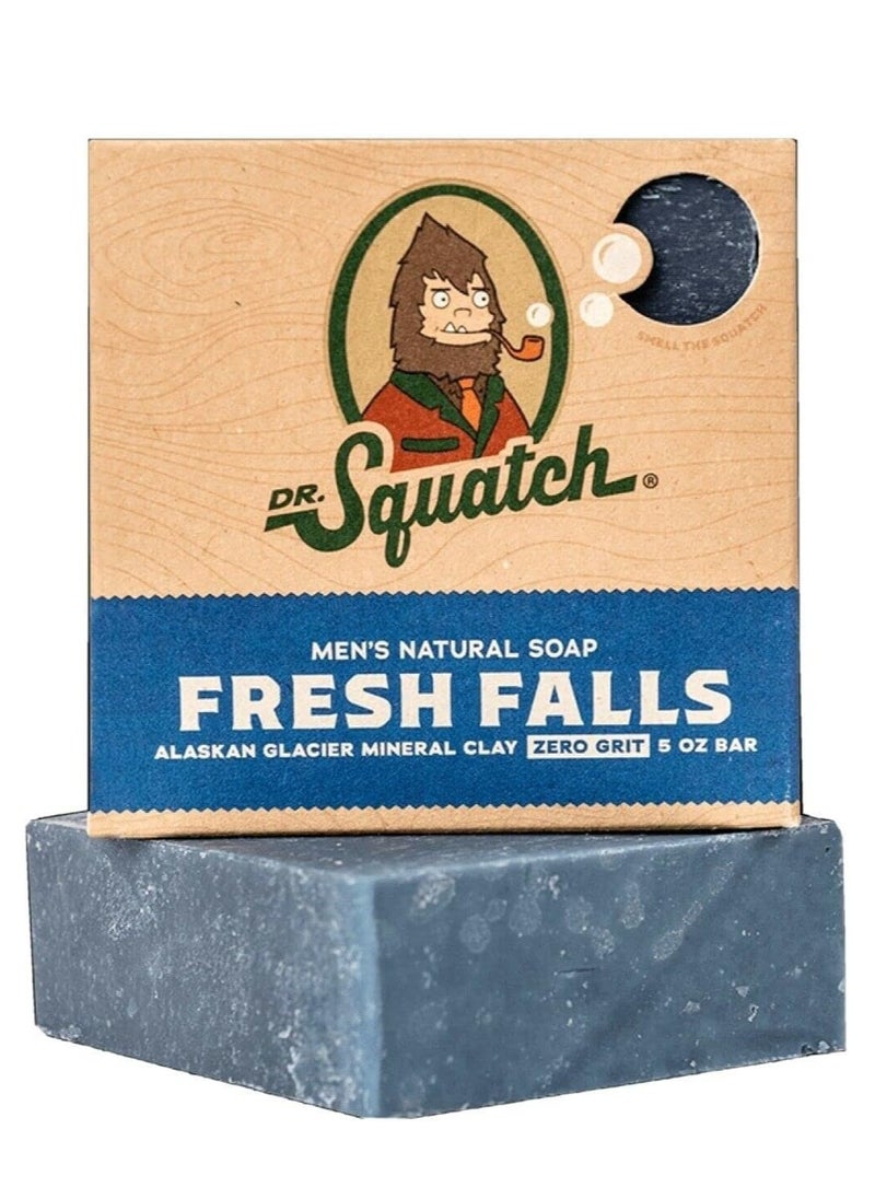 Dr. Squatch All Natural Bar Soap for Men with Zero Grit, Fresh Falls