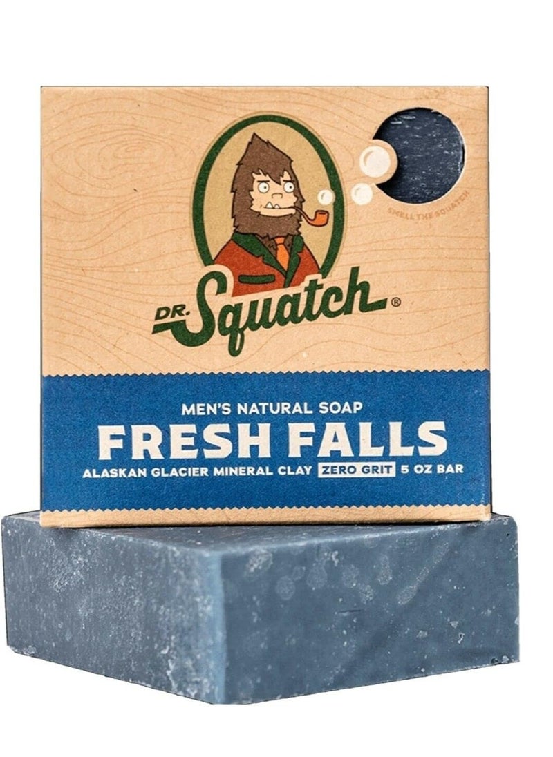 Dr. Squatch All Natural Bar Soap for Men with Zero Grit, Fresh Falls