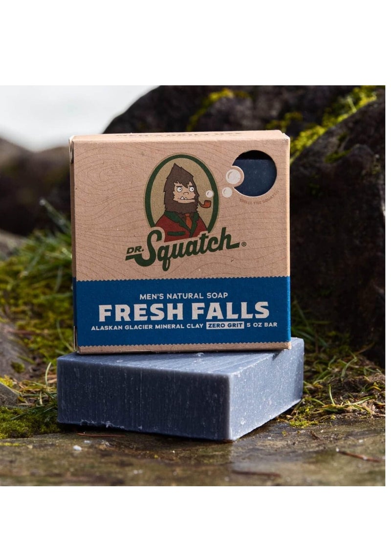 Dr. Squatch All Natural Bar Soap for Men with Zero Grit, Fresh Falls