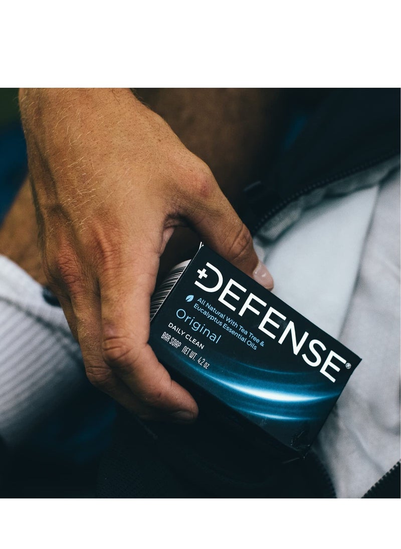 Defense Soap 5pk All Natural Tea Tree Bar Soap for Men | Made by Wrestlers with Tea Tree Oil & Eucalyptus Oil to Promote Healthy Skin