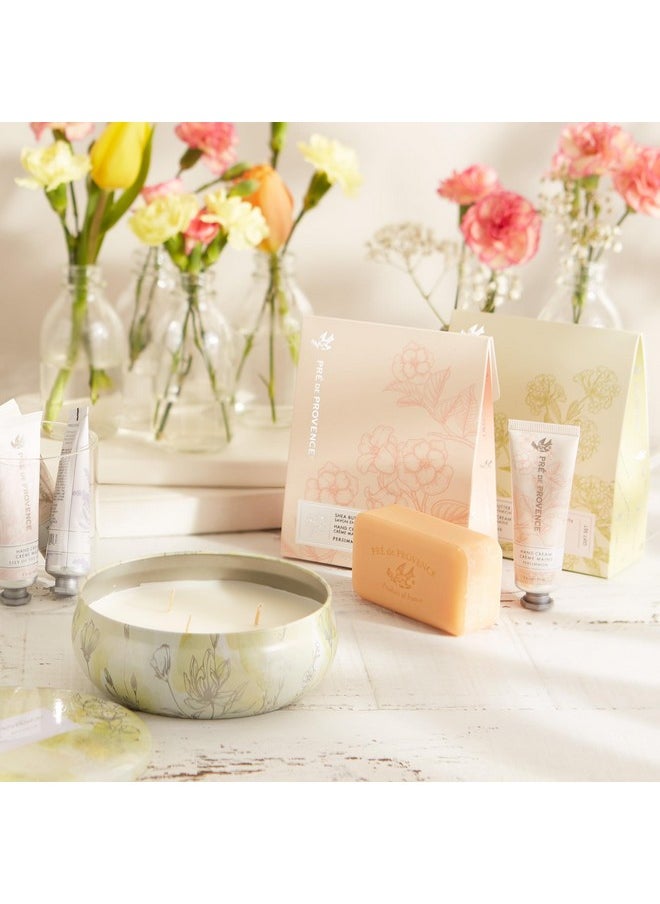Gift Set Includes 150 Gram Soap Bar & 1 Fl Oz Hand Cream |Made In France | Infused With Shea Butter, Persimmon