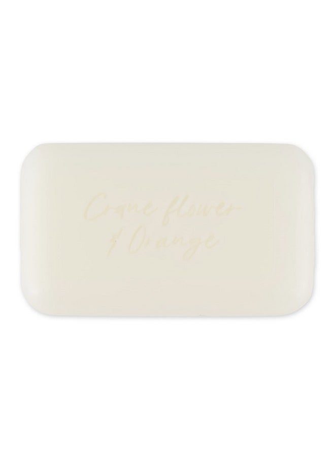 Wrapped Artisanal Soap Bar, Organic Shea Butter Enriched, Natural French Skincare, Quad Milled For A Rich Smooth Lather, Crane Flower & Orange, 150 Gram