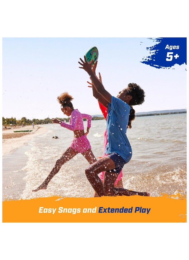 Hydro Waterproof Football, Outdoor Games For Adults And Kids, Swimming Pool Accessories And Pool Party Games,9.25 Inches, Blue