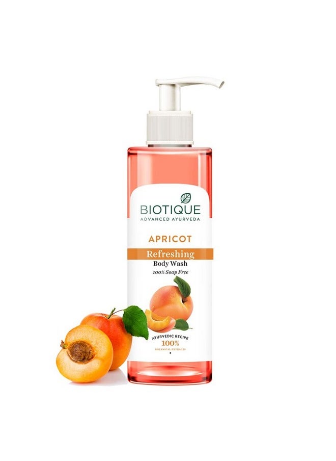 Apricot Refreshing Body Wash | Keeps Skin Fresh And Clean | Brightens Skin And Reducing Dark Spots | 100% Botanical Extracts | Suitable For All Skin Types | 200Ml