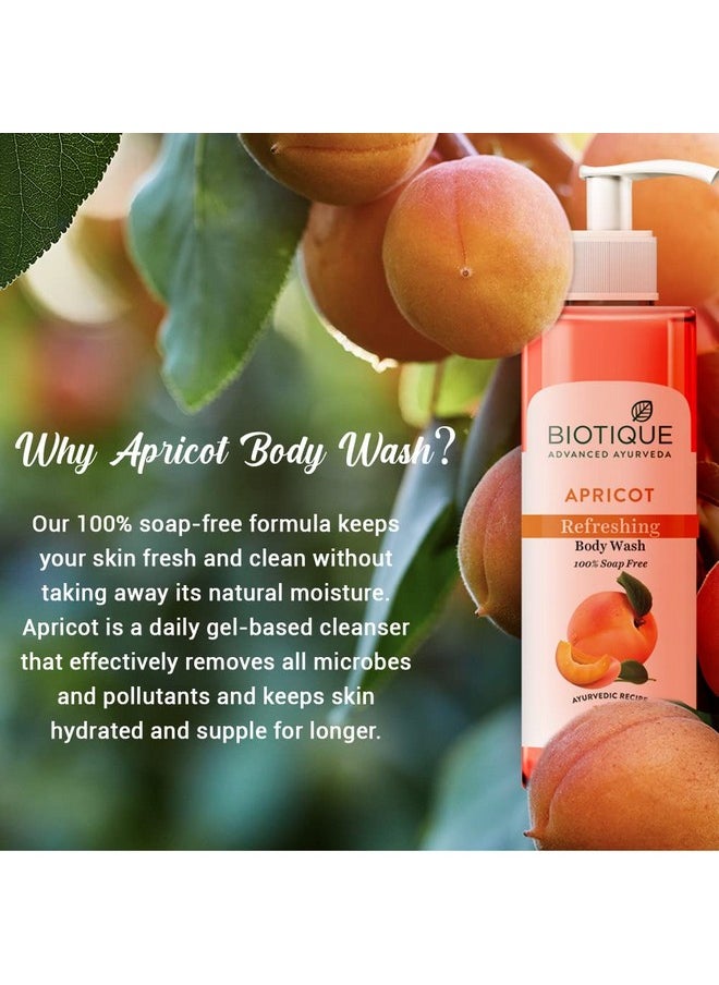 Apricot Refreshing Body Wash | Keeps Skin Fresh And Clean | Brightens Skin And Reducing Dark Spots | 100% Botanical Extracts | Suitable For All Skin Types | 200Ml