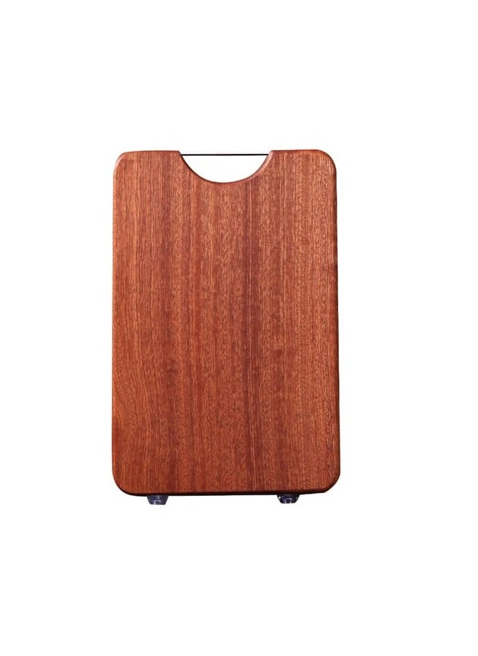 Liying Rectangular Wood Cutting Board One Piece, No Glue Non Toxic, All Whole Single Wood Butcher Block Thick Hard Wood Heavy Duty Edge Grain (40x30cm)