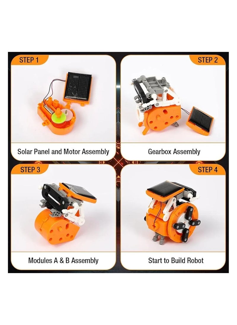 DIY 7-in-1 Solar Assembled Robot Toys Education Intelligent Robot Gift Toy