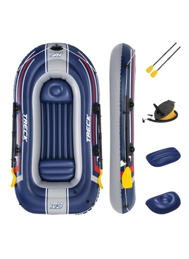 Bestway Three-Person Inflatable Boat Adult Lifeboat Fishing Boat with Paddles and Air Pump Size: 2.55*1.27M