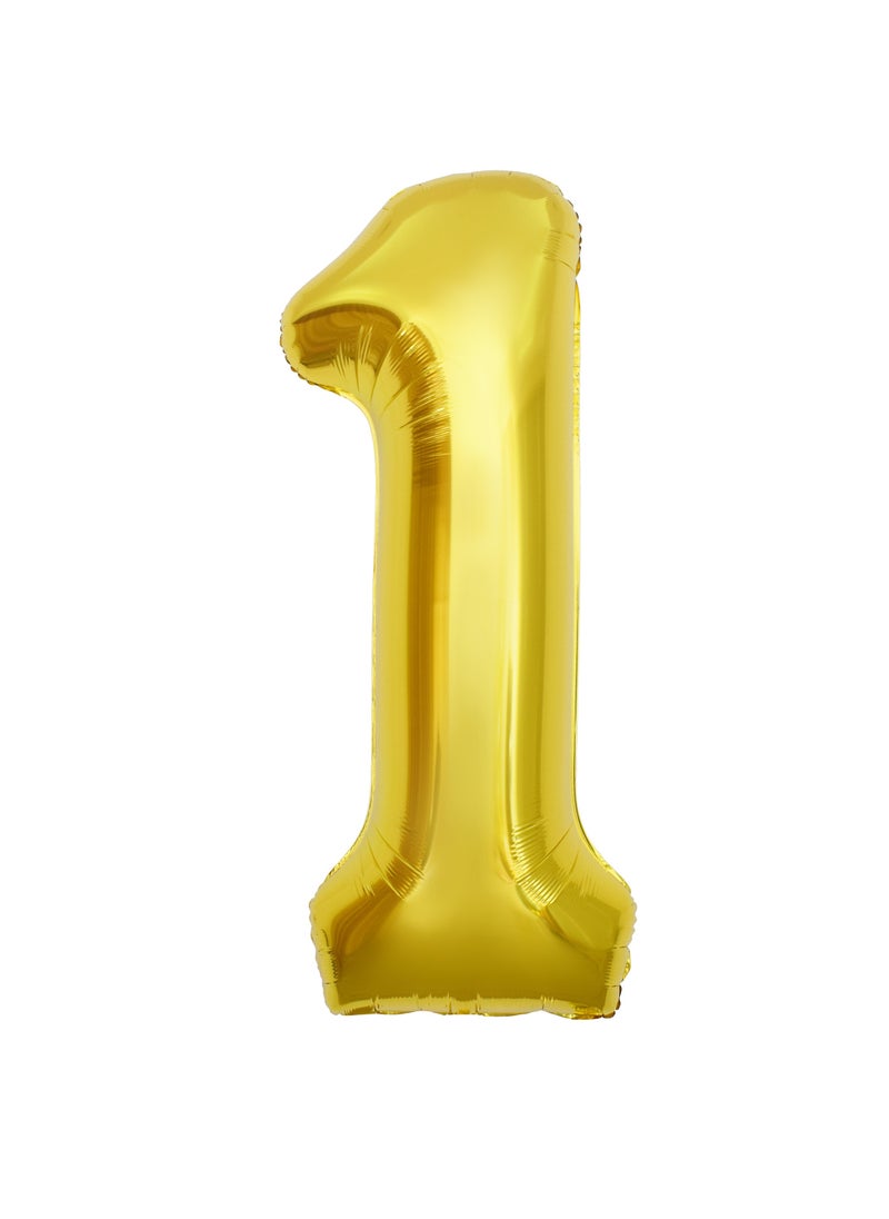 Gold Foil Balloon Number 1 52